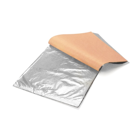6 pcs Metallic Foil Leaf Sheets (Silver) - Picture 2 of 5